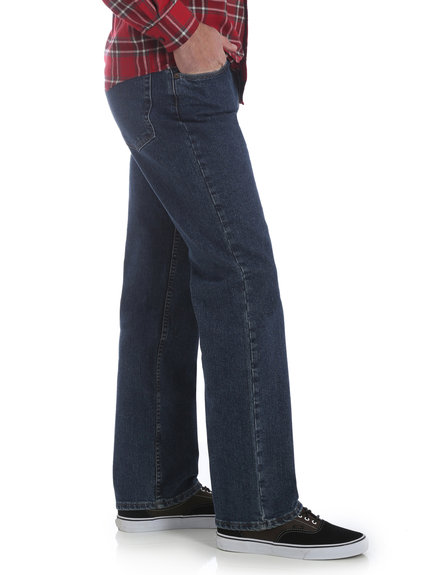Wrangler Men's Performance Series Regular Fit Jeans, Black photo 5