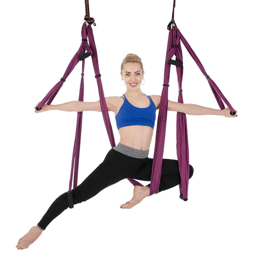 Details about   Anti-gravity Inversion Yoga Therapy Aerial Swing Hammock Trapeze Home Gym Black