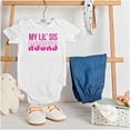 thumbnail image 3 of Little Sis Rocks Older Big Sister Romper Boys or Girls Infant Baby Brisco Brands 24M, 3 of 7