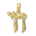 thumbnail image 1 of FB Jewels 10K Yellow Gold Chai Pendant, 1 of 3