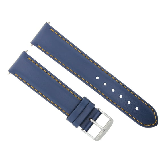 20MM SMOOTH LEATHER WATCH STRAP BAND FOR MENS ROLEX DATEJUST 16234 WATCH BLUE OS