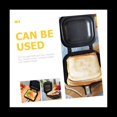 thumbnail image 2 of Sandwich Skillet Bread Loaf Pans for Baking Egg Cookers Cookware Double Pie Iron Toaster Sandwich Maker,1 x non stick sandwich toaster,Black, 2 of 8