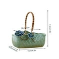 thumbnail image 2 of MesaSe Ceramic Plant Pot Rattan Handheld Succulent Pots Planter For All Indoor Plants Flowers, 2 of 9