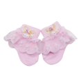 thumbnail image 5 of 2 Pairs Baby Lace Socks Girls' Ruffle Socks Newborn Infants Socks Princess Frilly Socks Lace Cotton Socks for Baby Girls 0-1Y, 5 of 6