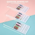 thumbnail image 2 of 14 Boxes Mini Quick Fix Sewing Kit Easy Pre Threaded Needle Basic Personal Plastic Holder, 2 of 7