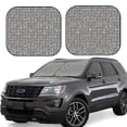 thumbnail image 1 of Fotbe Black And White Houndstooth Juego de 2 Piezas de Parasoles para Parabrisas | Bloqueador Solar para Auto | Accesorios Plegables para Protección Solar Interior-Medium, 1 of 6