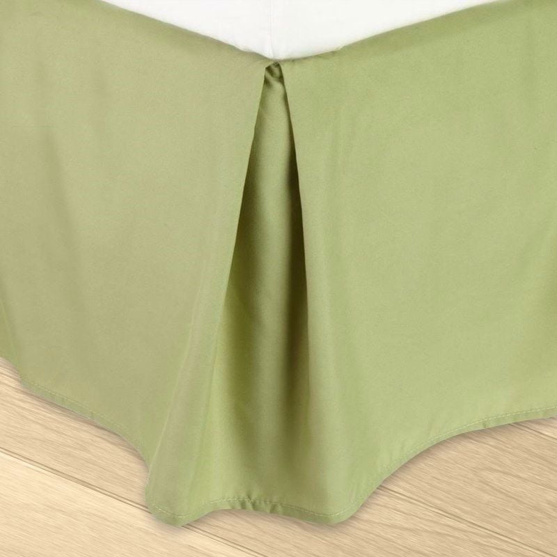 CalKing Sage Green Versatil Plain Dust Ruffle Around All Corners 1