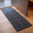 thumbnail image 3 of Ottomanson Waterproof Front Door Mat 24" x 70" Non-Slip Indoor Outdoor Doormat, Entryway Runner, Anthracite, 3 of 10