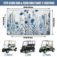 thumbnail image 3 of Durable Flowers Print 51 Inches by 31 Inches Golf Cart Seat Cover, Long-Lasting Protection for Standard Front Benches on Golf Carts, 3 of 8