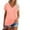Pink, variant on LOVZFMLL Women's T-Shirts Short Sleeve V Neck Shirts Summer Casual Basic Tees Solid Color Loose Fit Soft Tops with Pocket Black L