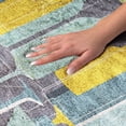 thumbnail image 3 of Addison Rugs Dream Shag Premium Machine Washable Transitional Martini/wine Blue Rectangle Rug, 5' x 7'6", 3 of 8