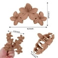 thumbnail image 2 of 4 Pcs Flower Hair Clips for Women 4.5 Inch Claw Clips Large Matte Hair Clips for Thick Hair Non Slip Strong Hold Big Hair Clips for Girls Jaw Hair Clips Hair Accessories for Women Girls, 2 of 6
