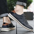 thumbnail image 2 of LASUDRAA Men's Casual Oxford Shoes Flat Fashion Sneakers mens Formal Derby Shoes, 2 of 7