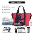 thumbnail image 4 of Travel Duffle Bag Rock Skull Guitarist Travel Tote Bags Carry on Luggage Waterproof Weekender Bags with Top Handle Adjustable Shoulde Strap for Travel Gym, 4 of 5