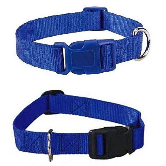 BLUE DOG COLLAR BULK LOT PACKS 4 Sizes Nylon Litter Band Puppy Rescue Shelter