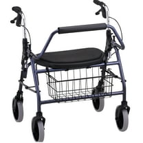 Nova Ortho-Med Mighty Mack Heavy Duty 4 Wheel Rollator - 4216BLEA - 1 Each / Each
