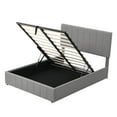 thumbnail image 6 of Lift Up Bed Frame, BUG HULL Full Size Storage Bed Upholstered Bed, Platform Bed with Headboard and Storage Underneath, Gray, 6 of 11