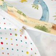 thumbnail image 4 of Homewish Cute Dino Family Twin Duvet Cover,Jungle Animals Twin Bedding,Polkadot Reversible,2-Piece,1 Duvet Cover and 1 Pillowcase, 4 of 6