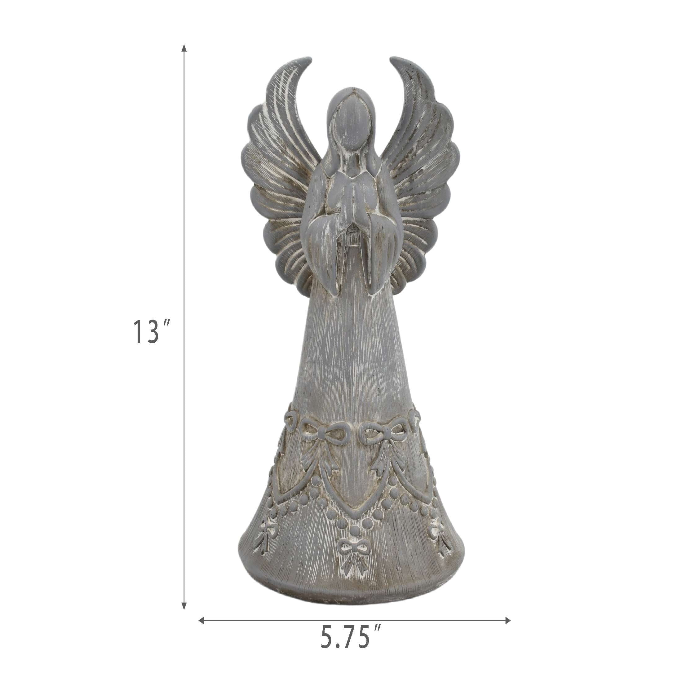 Praying Angel Christmas Decoration, Gray, 13", by Holiday Time