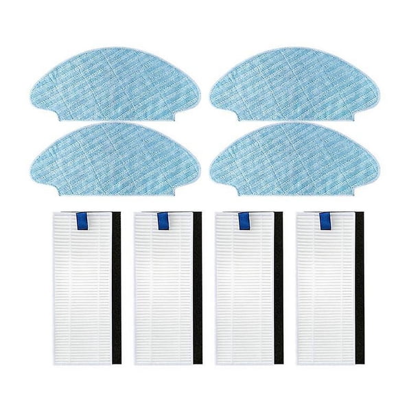 Reemplazo de robots de barrido Trapo de paños de fregona con filtro Hepa para Tefal Rowenta Explorer/X-plorer