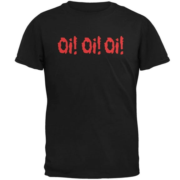 Oi! Oi! Oi! V3 Black Adult T-Shirt - Small
