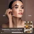 thumbnail image 4 of Hasipu Vanity Mirror with Lights, Hollywood 10" x 14" LED Makeup Mirror, 3 Modes Light, Smart Touch Control Dimmable, 360°Rotation, Rounded Rectangle White Frame, 4 of 8