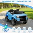 thumbnail image 4 of 12V Ride on Cars with Remote Control, Licensed Toyota LC250 2024 Ride on Toys Vehicle with Bluetooth, Music, AUX/USB Port, Powered Kids Electric Car for Toddlers Boys Girls Ages 3-5 Gift, Blue, 4 of 8