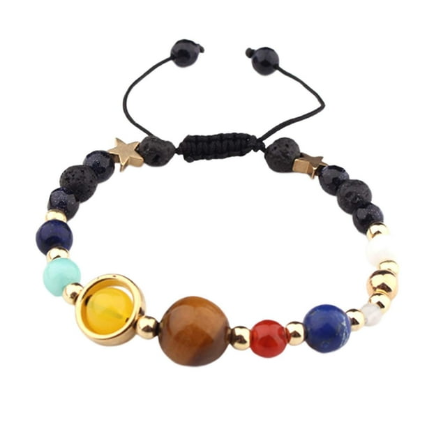 Pulsera del sistema solar, joyería, regalos decorativos para niñas y hombres, dije de galaxia. Estilo A