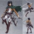 thumbnail image 1 of 36cm Mikasa Ackerman Attack On Titan Anime Figure Rival Shingeki no Kyojin Levi Ackerman Action Figure Collection Model Doll Toy, 1 of 5