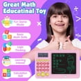 thumbnail image 5 of YOPTOP Math Games for Kids Age 5 6 7 8, LCD Writing Tablet Educational Math Learning Games for Kids, Birthday Gifts for Boys Girls,Pink, 5 of 5
