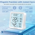 thumbnail image 2 of Geevon Indoor WiFi Hygrometer Thermometer, Bluetooth WiFi Humidity Temperature Gauge with Large LCD Display, with Max Min Records, Historical Data Storage and Export for Room Greenhouse(2 Pack ), 2 of 10