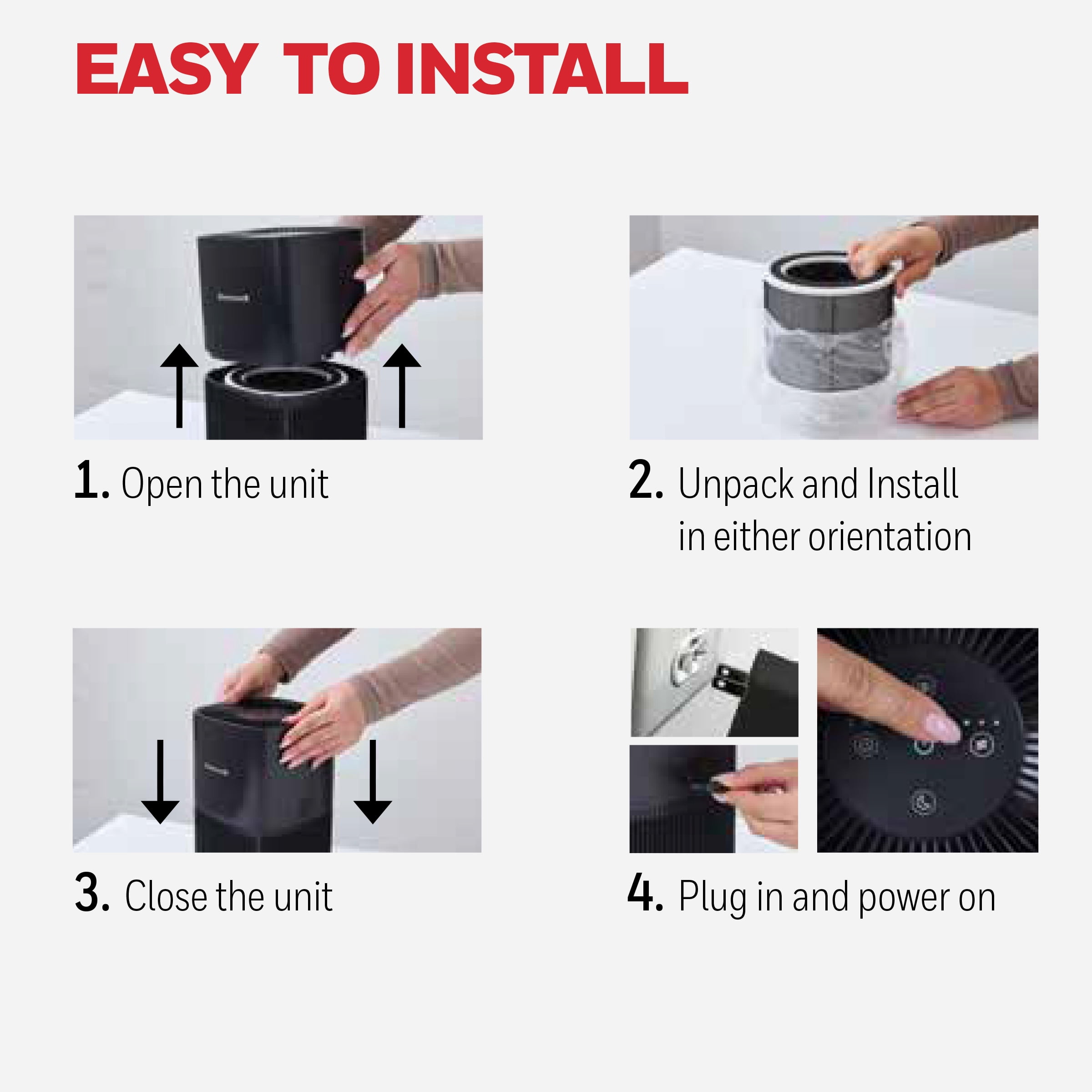 Honeywell 3-in-1 Certified HEPA Replacement Air Purifier Filter “O”, HRFO1