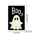 thumbnail image 4 of AMHNF Boo Ghost Linen Garden Flag for Halloween Home Outdoor Garden Yard Decor 12x18 inch, 4 of 5