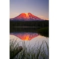 thumbnail image 2 of Eggers, Terry 23x32 White Modern Wood Framed Museum Art Print Titled - USA-Washington State-Sunset on Mt-Adams reflecting in Lake Takhlakh, 2 of 4