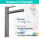 thumbnail image 3 of Aquaterior 2 Pack Bathroom Vessel Sink Faucet 8 Tall 1 Handle/Hole Cold&Hot Water Mixer Faucet Grey (CUPC NSF CEC), 3 of 11