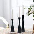 thumbnail image 3 of Candelabros de cono de Metal de 3 uds, candelabros de boda para mesa de comedor, 3 of 5