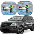 thumbnail image 2 of Daiia Mallard Duck Swimming In A River 2PCS Car Windshield Sun Shade, Foldable Sun Shield for Car Front Window, Auto Sun Blocker Visor Protector Universal for Truck SUV Pickup-Small, 2 of 7