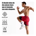 thumbnail image 3 of 2pcs Gimnasio Short Con Licra Deportiva 2 En 1 Hombre Correr, 3 of 8