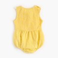 thumbnail image 6 of NOKIO Sleeveless Cotton Jumpsuits, Gingham Baby Jumpsuits, Romper Baby Girl Girls Sleeveless Plaid Prints Ruffles Romper Bodysuits Jumpsuit Clothes Baby Retro Jumpsuits, 6 of 9
