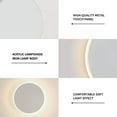 thumbnail image 4 of 30cm Modern minimalist aisle staircase wall background wall light round led wall lamp touch-white, 4 of 5