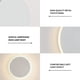 thumbnail image 4 of 20 cm moderno minimalista pasillo escalera pared fondo pared luz redonda led lámpara de pared táctil, 4 of 6