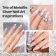 thumbnail image 3 of Esmalte de uñas en gel Beetles Metallic Silver Liner, 7 ml, 3 of 6