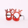 thumbnail image 1 of Marco de gafas navideñas, decoración exquisita para fiestas navideñas, gafas decoradas navideñas, 1 of 3
