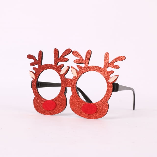Marco de gafas navideñas, decoración exquisita para fiestas navideñas, gafas decoradas navideñas