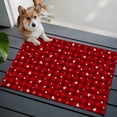 thumbnail image 4 of Valentine's Day Washable Area Rug 2 x 3 ft Modern Romantic White Pink Love Heart Red Buffalo Plaid, Soft Non Slip Rugs Stain Repellent Indoor Felt Carpet for Living Dining Room Bedroom Home Office, 4 of 9