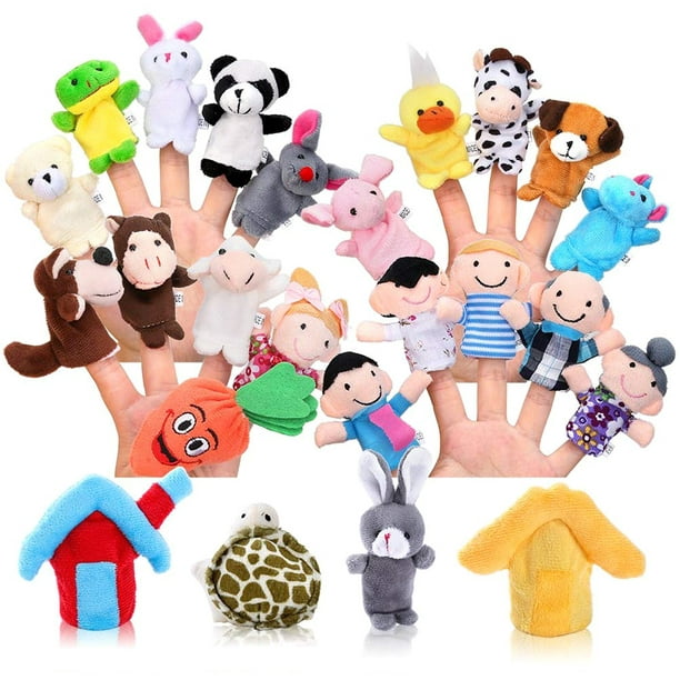 Universal - 10 ordinateurs, dessins animés, animaux, doigts, marionnettes,  peluches, jouets pour la petite enfance, accessoires interactifs,  marionnettes à la main. - Doudous - Rue du Commerce