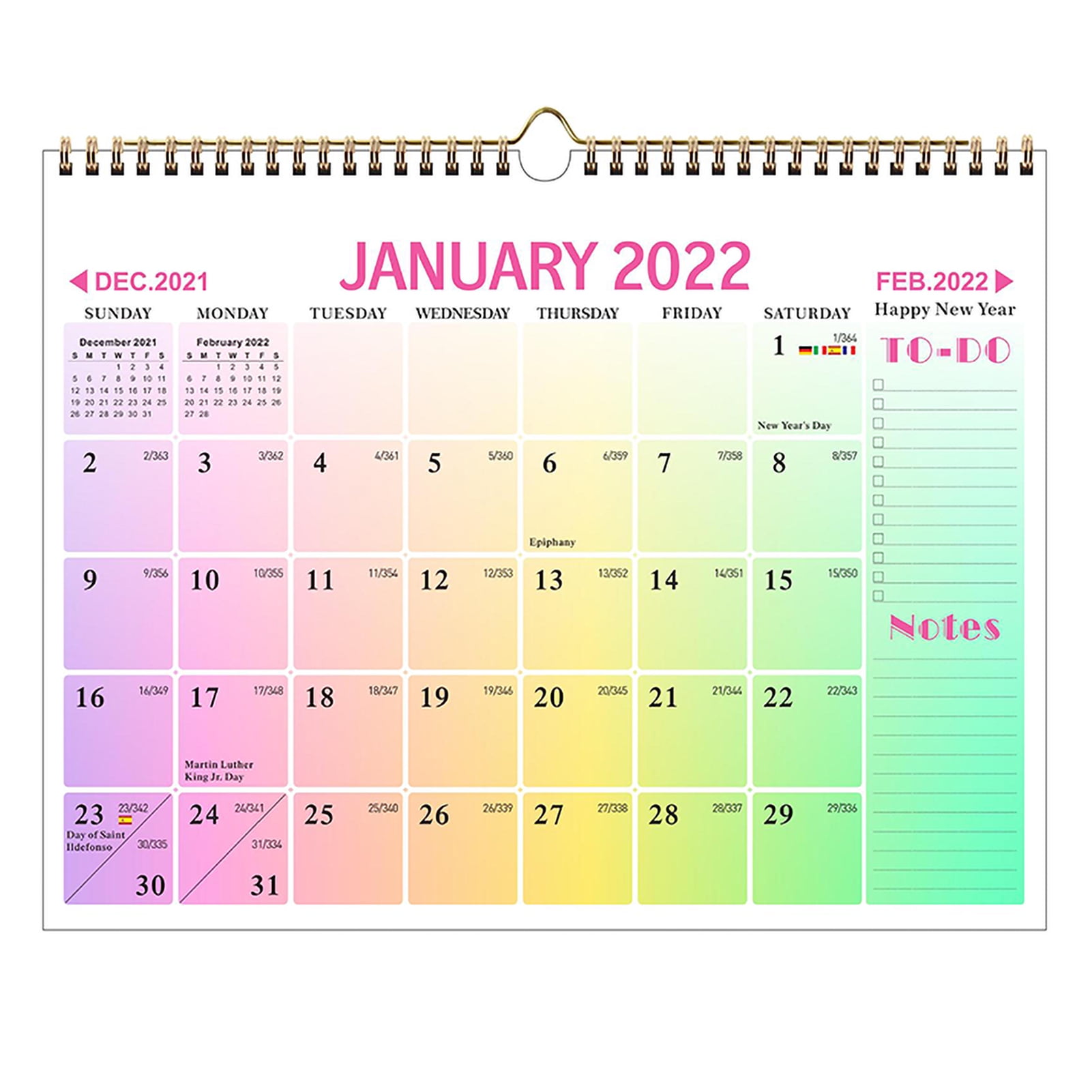 elegant style wall calendar 2022 yo wire design minimalist deskpad planner wall calendar new year gift walmart com