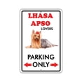 thumbnail image 1 of Parking For Lhasa Apso Dog Lovers Only Novelty Aluminum Metal 12"x18" Sign, 1 of 1
