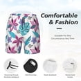 thumbnail image 5 of Haiem Hawaiian Style Mens Swim Trunks with Compression Liner 2 in 1 Swimming Shorts Stretch Swimwear Quick Dry,Board Shorts-XX-Large, 5 of 9