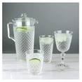 thumbnail image 2 of 80oz Acrylic Water Pitcher with Lid - Shatterproof Plastic Pitcher for Iced Tea, Lemonade, Sangria, Cocktails - Clear Beverage Jug with Handle, 2 of 6